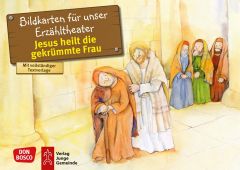 Kamishibai-Bilder-Set (DIN A3): Jesus heilt die gekrümmte Frau