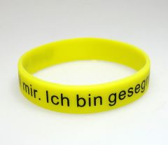 Segensarmband - gelb - geprägt